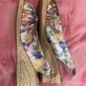 Multicolored Espadrilles. 9 1/2 wide. Worn Once